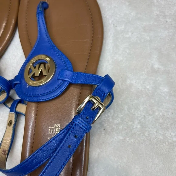 Michael Kors Blue and Brown Sandals - Picture 5 of 6